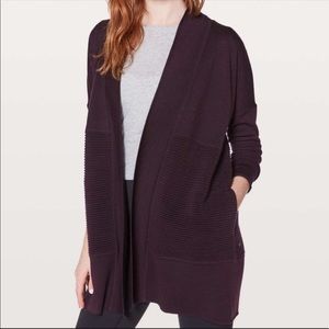Lululemon Sit in Lotus Wrap II Dark Cherry Purple